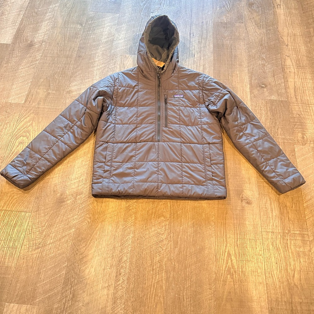 Pantagonia Men’s Black Light Gust Hooded Pullover Coat Size Medium